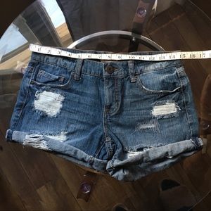 Mudd Distressed Denim Shorts